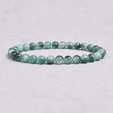 Agate Rose Pink Quartz Crystal Stretch Bracelet 6mm Round Natural Stone Beads