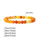 Healing Natural Crystal Citrine Agate Stone Bracelet Men Yoga Jewelry