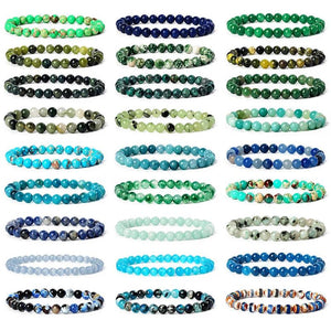 6mm Cat Eye Quartz Beaded Bracelet for Men and Women