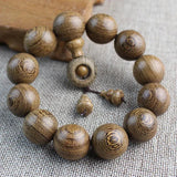 African Wood Bracelet Beads Sandalwood Prayer Beads Bracelet Men Jewelry