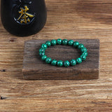 Peacock Malachite Beads Bracelet 4/6/8/10mm Natural Stone
