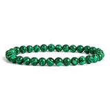 Peacock Malachite Beads Bracelet 4/6/8/10mm Natural Stone