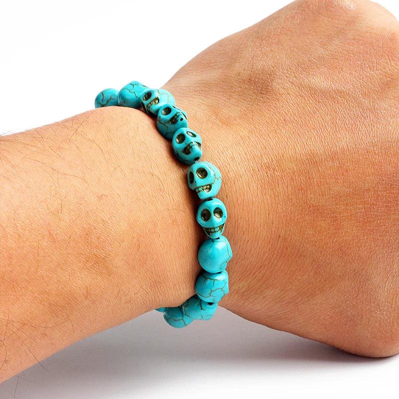 Bohemian Turquoises Beads Bracelets Women Reiki Nature Stone