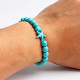 Bohemian Turquoises Beads Bracelets Women Reiki Nature Stone