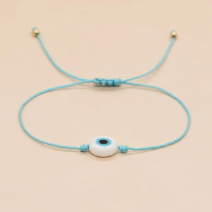 Go2BoHo Evil Eye Bracelet Strand Bracelet Adjustable Dainty Bracelets
