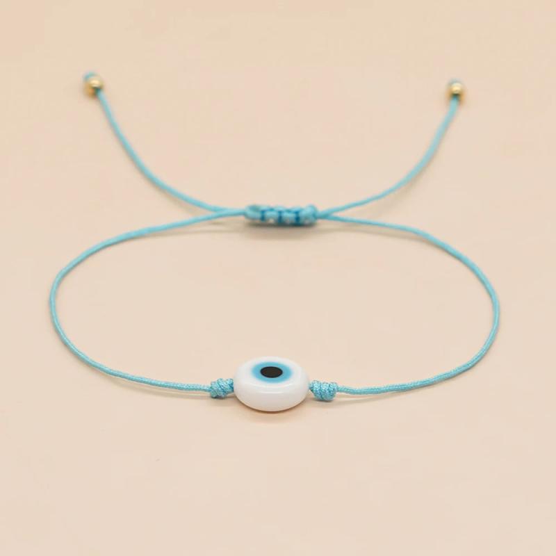 Go2BoHo Evil Eye Bracelet Strand Bracelet Adjustable Dainty Bracelets