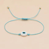 Go2BoHo Evil Eye Bracelet Strand Bracelet Adjustable Dainty Bracelets