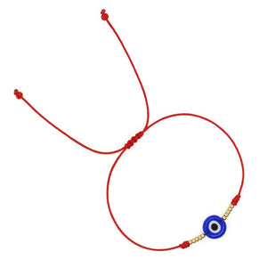 Go2BoHo Evil Eye Bracelet Strand Bracelet Adjustable Dainty Bracelets