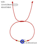 Go2BoHo Evil Eye Bracelet Strand Bracelet Adjustable Dainty Bracelets