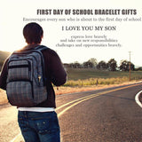 Son/Grandson Bracelet, I Love You Morse Code Hematite Bracelets