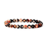 6MM Citrine Agate Tiger Eye Bead Bracelet Yoga Jewelry