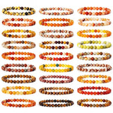 6MM Citrine Agate Tiger Eye Bead Bracelet Yoga Jewelry