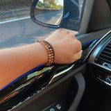 6MM Citrine Agate Tiger Eye Bead Bracelet Yoga Jewelry