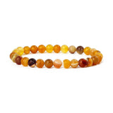 6MM Citrine Agate Tiger Eye Bead Bracelet Yoga Jewelry