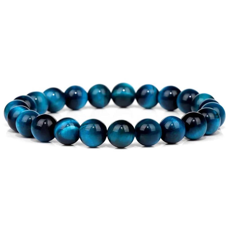 8mm Beads Agate & Jasper Stone Bracelet Bangle Jewelry