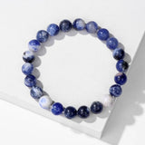 8mm Beads Agate & Jasper Stone Bracelet Bangle Jewelry