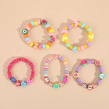 5Pcs/Set Soft Clay Friendship Bracelets For Kids
