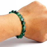 10MM Stone Beads Bracelet Men Reiki Tiger Eye Agates Quartz Beaded Bracelets