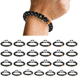 Stone DIY 26 Letters Bracelet for Women Men Name Friendship Lucky Bead