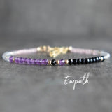 Empath Protection Bracelet Tourmaline Rose Quartz Amethyst Labradorite