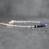 Empath Protection Bracelet Tourmaline Rose Quartz Amethyst Labradorite