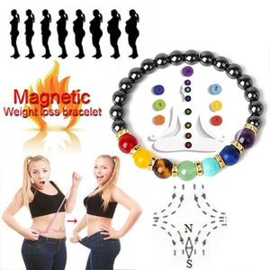 7 Chakra Yoga Bracelet Healing Hematite Stone Jewelry Balance Gift