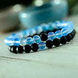 Couple Bracelet Labradorite Beads MoonStone Bracelet