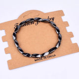 Weight Loss Magnetic Therapy Bracelet Hematite Stone Beads Stretch Bracelet