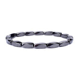 Weight Loss Magnetic Therapy Bracelet Hematite Stone Beads Stretch Bracelet