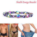 Weight Loss Magnetic Therapy Bracelet Hematite Stone Beads Stretch Bracelet