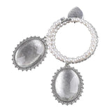 Photo Memorial Bracelet Lace Oval Bouquet Pendant Wedding Memories Bridal Shower
