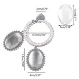 Photo Memorial Bracelet Lace Oval Bouquet Pendant Wedding Memories Bridal Shower