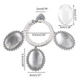 Photo Memorial Bracelet Lace Oval Bouquet Pendant Wedding Memories Bridal Shower