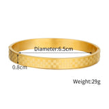 Stainless Steel Open Men Bracelets No Fade 8MM Bangle Bracelet