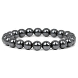 8MM Beaded Elastic Rope Bracelet Malachite Agates Natural Stone