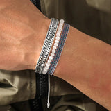 Bohemia Lucky Cat's Eye Beads Tibetan Buddha Bracelet Set
