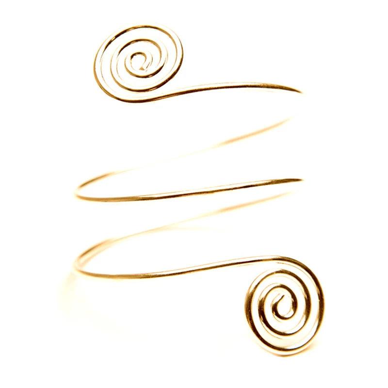 Bohemian Ethnic Spiral Upper Arm Bracelet
