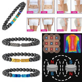 Magnetic Hematite Beaded Bracelets Weight Loss Jewelry