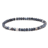 Tibetan Buddha Rope Chain Natural Stone Beaded Bracelet Set