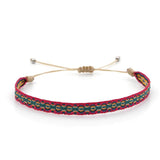 Tibetan Buddha Rope Chain Natural Stone Beaded Bracelet Set