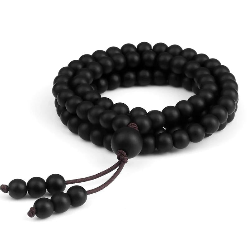 6MM Multilayer Bracelet 108 Beads Natural Stone Necklace