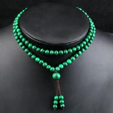 6MM Multilayer Bracelet 108 Beads Natural Stone Necklace