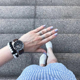 2Pcs Couple Magnetic Bracelets Natural Stone Matching Braslet For Valentine