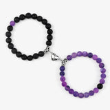 Natural Stone Beads Couple Distance Bracelets Set