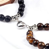 Natural Stone Beads Couple Distance Bracelets Set