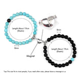 Natural Stone Beads Couple Distance Bracelets Set
