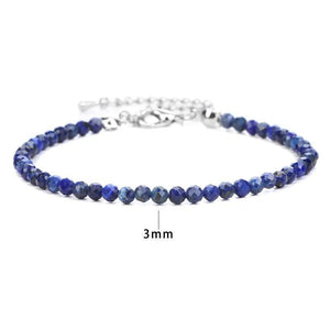 Red Stone Beads Crystal Bracelet for Men Women