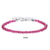 Red Stone Beads Crystal Bracelet for Men Women