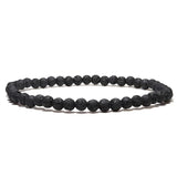 Bohemia Natural Stone Beads Men's Bracelet Silver Feather Tibetan Knot Rope