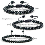 Adjustable Green Sandstone Beaded Bracelet - Yoga Jewelry